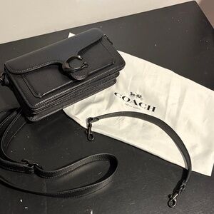 Coach Black Pebbled Leather Crossbody Bag
